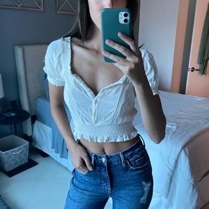H&M Crop Top with Crochet Details